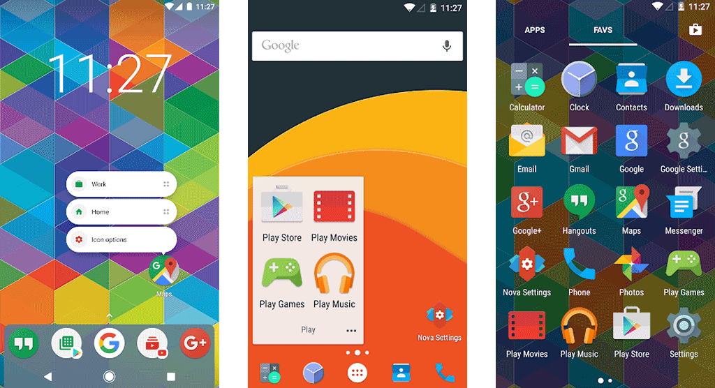One of the best launchers for Android is Nova Launcher