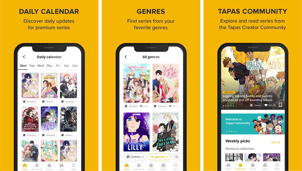 Tapas free manga reader app