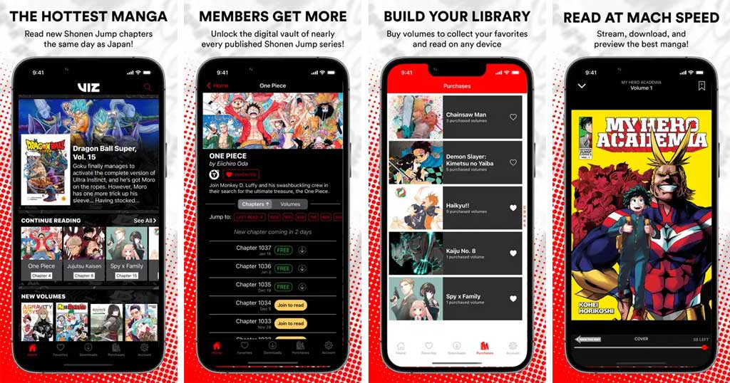 VIZ Manga app to read Mang series for free on smartphones