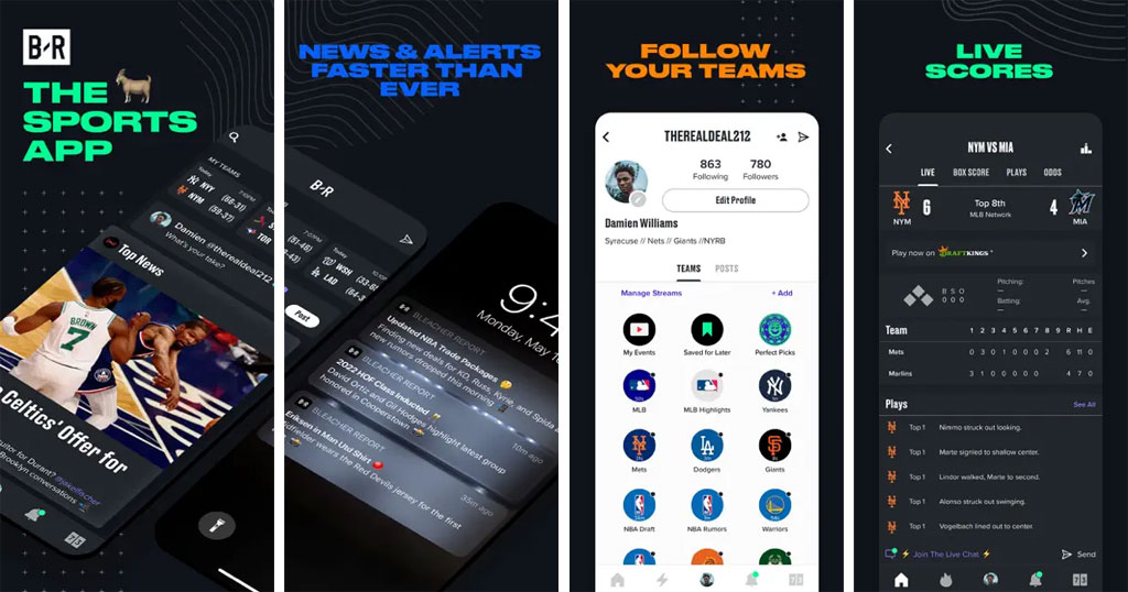 Bleacher Report is one of the most famous sports application for iPhone