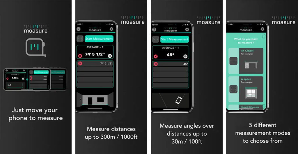 Moasure application for measuring in Apple devices