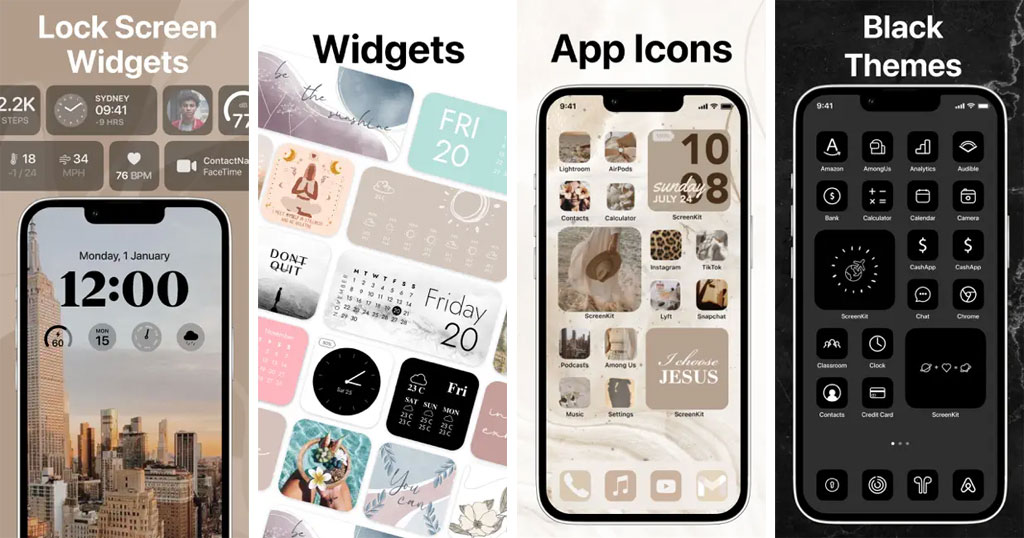ScreenKit widget applications for iOS