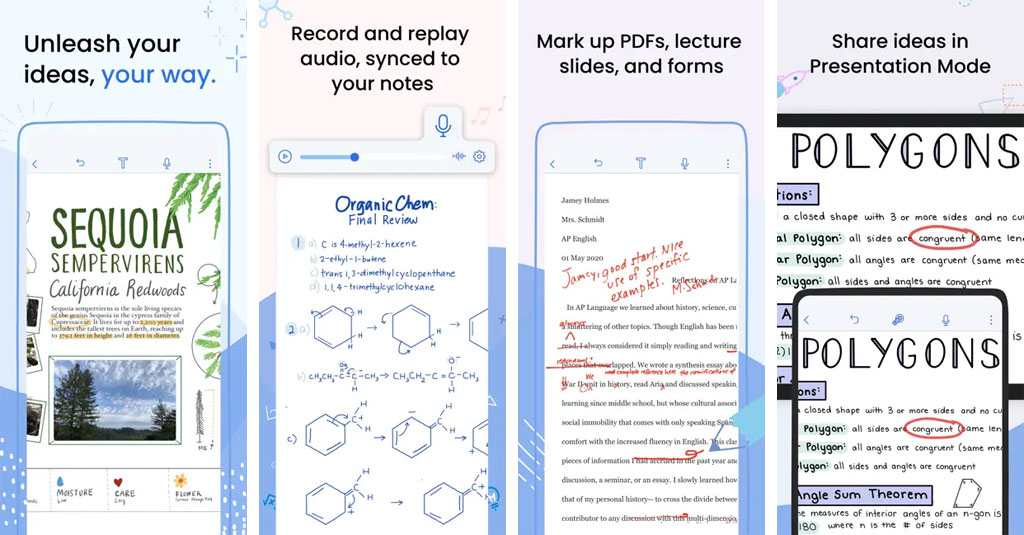 Notability notes application for iPhone devices